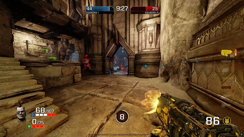 Media asset in full size related to 3dfxzone.it news item entitled as follows: YouTube Gaming | Oltre 6 minuti di gameplay di Ghostrunner in attesa del lancio | Image Name: news31216_Quake Champions-Screenshot_2.png